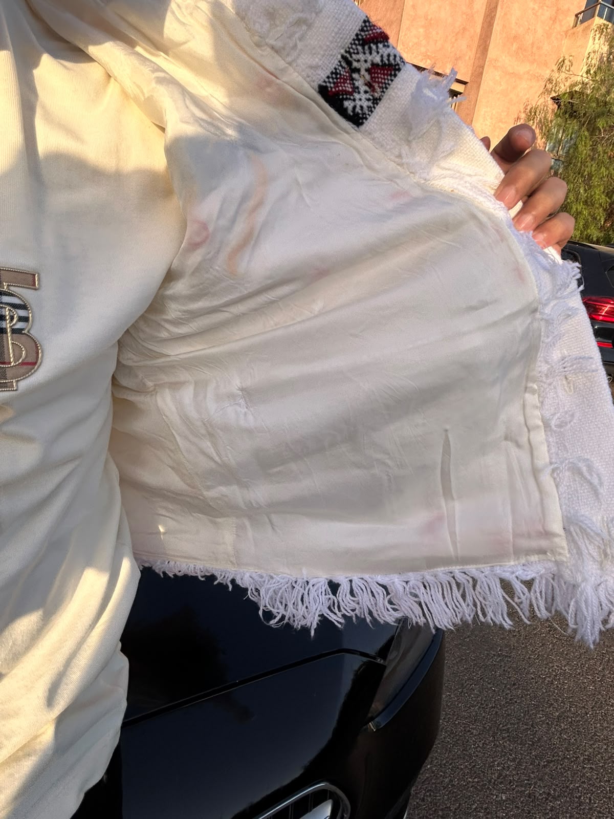 Men's White Amazighi Jacket