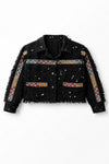 Veste femme Amazighi noire artisanale