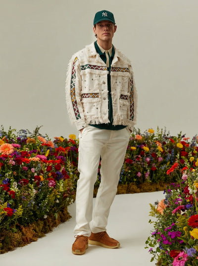Men's White Amazighi Jacket